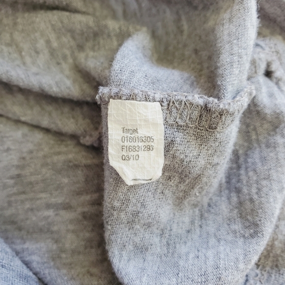 1172 * Merona Beaded Scoop Neckline Tee Gray Size M - Picture 4 of 7